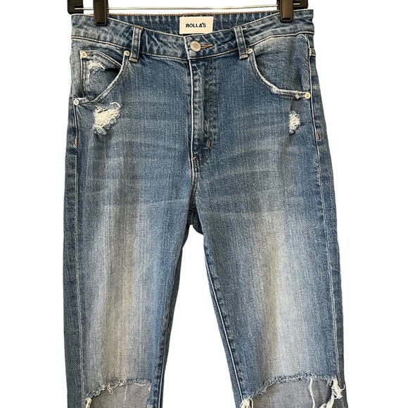 Rolla’s (from Free People) Miller Mid High Rise Slim Jeans, Sz 28 - Picture 4 of 14